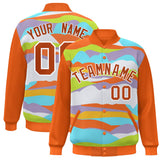Custom Graffiti Pattern Jacket Blend Letterman Jackets Stitched Personalized Name Number Logo Big Size
