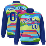 Custom Graffiti Pattern Jacket Blend Letterman Jackets Stitched Personalized Name Number Logo Big Size