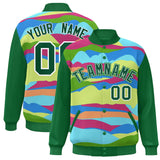 Custom Graffiti Pattern Jacket Blend Letterman Jackets Stitched Personalized Name Number Logo Big Size