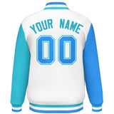 Custom Raglan Sleeves Baseball Jacket Personalized Team Name Number Varsity Letterman Full-Snap Jacket Jackets for Men Women Youth