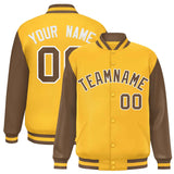 Custom Raglan Sleeves Baseball Jacket Personalized Team Name Number Varsity Casual Letterman Jackets  Full-Snap Bomber Coat