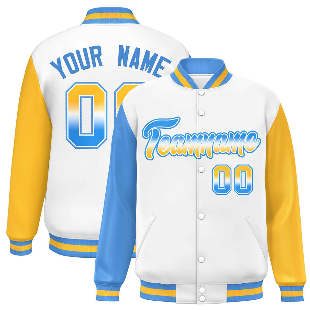 Custom Raglan Sleeves Baseball Jacket Personalized Team Name Number Performance Varsity Letterman Jackets