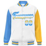 Custom Raglan Sleeves Baseball Jacket Personalized Team Name Number Performance Varsity Letterman Jackets