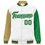 Custom Raglan Sleeves Baseball Jacket Personalized Team Name Number Varsity Casual Letterman Jackets for Men Women Youth