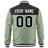 Custom Color Block Letterman Jackets for Winter Streetwear Varsity Bomber Full-Zip Jacket