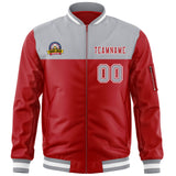 Custom Color Block Letterman Jackets for Winter Streetwear Varsity Bomber Full-Zip Jacket