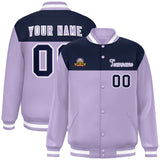 Custom Color Block Stitched Letterman Bomber Coats Personalized Letter And Number For Men/Women Baseball Jacket