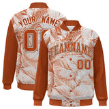 Custom Graffiti Pattern Jacket Maple Leaf Raglan Sleeves Bomber Varsity Baseball Jacket For Adult
