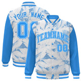 Custom Graffiti Pattern Jacket Maple Leaf Raglan Sleeves Bomber Varsity Baseball Jacket For Adult