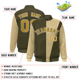 Custom Color Block Fashion Varsity Stitched Name Number Letterman Jacket