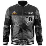 Custom Graffiti Pattern Fashion Letterman Jackets for Winter Fashion Full-Zip Baseball Jacket