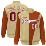 Custom Color Block Varsity Bomber Baseball Jackets Personalized Letters Number Logo for Adult Youth