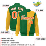 Custom Color Block Varsity Bomber Baseball Jackets Personalized Letters Number Logo for Adult Youth