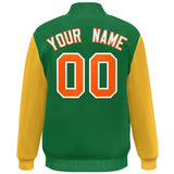 Custom Color Block Varsity Bomber Baseball Jackets Personalized Letters Number Logo for Adult Youth