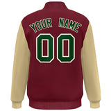 Custom Color Block Varsity Bomber Baseball Jackets Personalized Letters Number Logo for Adult Youth