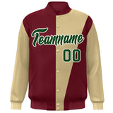 Custom Color Block Varsity Bomber Baseball Jackets Personalized Letters Number Logo for Adult Youth