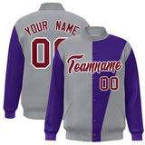 Custom Color Block Varsity Bomber Baseball Jackets Personalized Letters Number Logo for Adult Youth