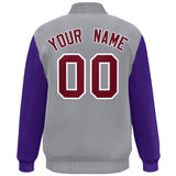 Custom Color Block Varsity Bomber Baseball Jackets Personalized Letters Number Logo for Adult Youth