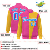Custom Color Block Varsity Bomber Baseball Jackets Personalized Letters Number Logo for Adult Youth