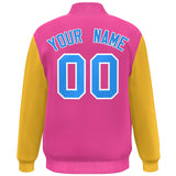 Custom Color Block Varsity Bomber Baseball Jackets Personalized Letters Number Logo for Adult Youth