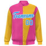 Custom Color Block Varsity Bomber Baseball Jackets Personalized Letters Number Logo for Adult Youth