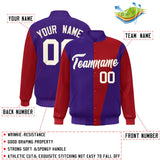 Custom Color Block Varsity Bomber Baseball Jackets Personalized Letters Number Logo for Adult Youth