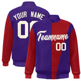 Custom Color Block Varsity Bomber Baseball Jackets Personalized Letters Number Logo for Adult Youth