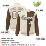 Custom Color Block Varsity Bomber Baseball Jackets Personalized Letters Number Logo for Adult Youth