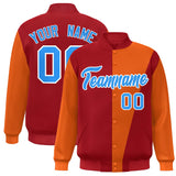 Custom Color Block Varsity Bomber Baseball Jackets Personalized Letters Number Logo for Adult Youth