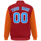 Custom Color Block Varsity Bomber Baseball Jackets Personalized Letters Number Logo for Adult Youth