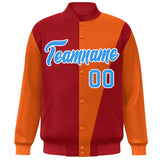 Custom Color Block Varsity Bomber Baseball Jackets Personalized Letters Number Logo for Adult Youth