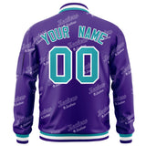 Custom Graffiti Pattern Trendy Baseball Jacket Personalized Stitched Name Number Letterman Bomber Full-Zip Trendy Coats