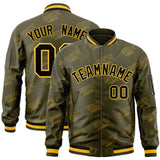 Custom Graffiti Pattern Trendy Baseball Jacket Personalized Stitched Name Number Lightweight Bomber Full-Zip Jacket