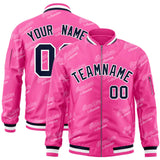 Custom Graffiti Pattern Trendy Baseball Jacket Personalized Stitched Name Number Lightweight Bomber Full-Zip Jacket