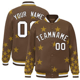 Custom Graffiti Pattern Star Men Women Youth Varsity Baseball Jacket Casual Sweatshirt