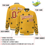 Custom Graffiti Pattern Star Varsity Baseball Jacket Casual Sweatshirt For Men Women Youth