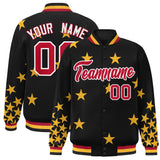 Custom Graffiti Pattern Star Baseball Jacket Varsity Classic Letterman Bomber Coats
