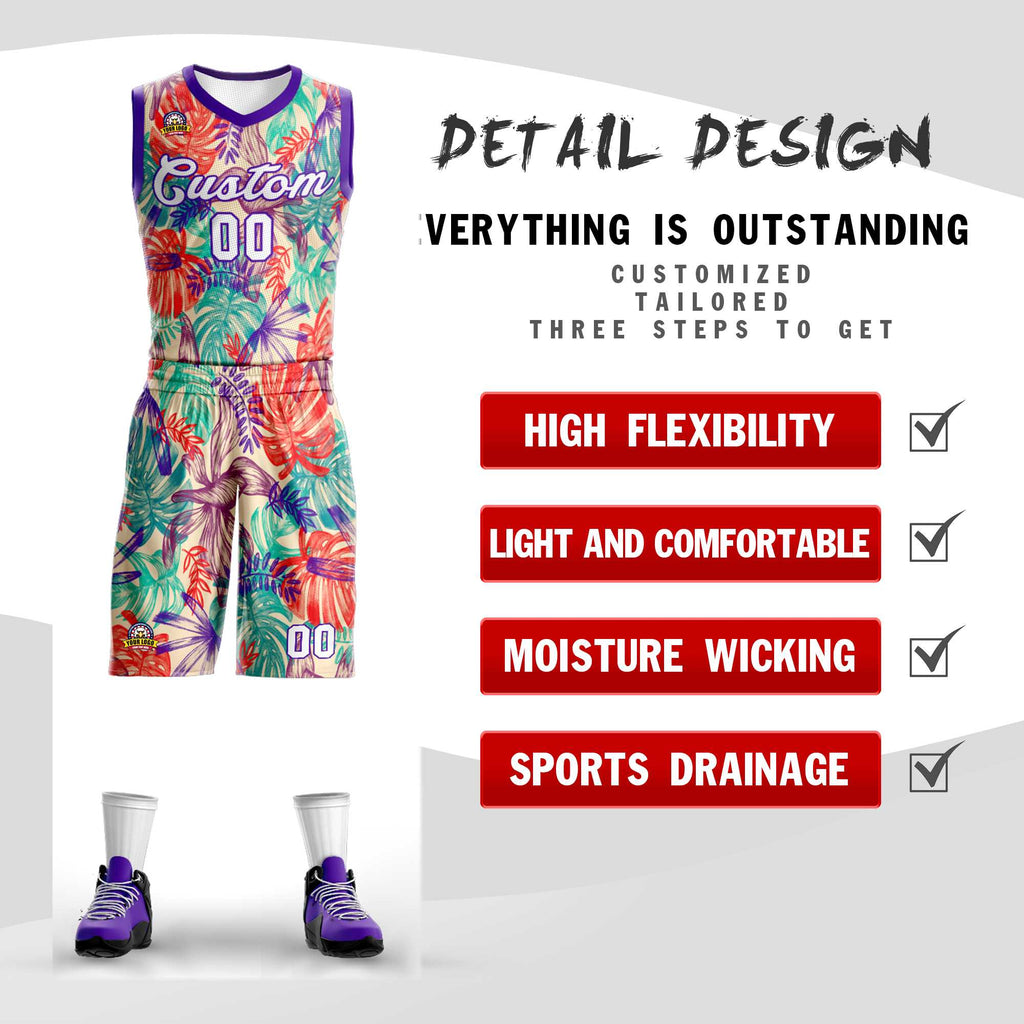 Custom Graffiti Pattern Sets Mesh Basketball Jersey Training Uniforms