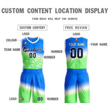 Custom Gradient Fashion Sets Slash Basketball Jersey Fun Gifts