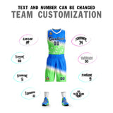 Custom Gradient Fashion Sets Slash Basketball Jersey Fun Gifts