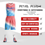 Custom Gradient Fashion Sets Slash Basketball Jersey Fun Gifts