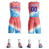 Custom Gradient Fashion Sets Slash Basketball Jersey Fun Gifts