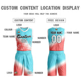 Custom Gradient Fashion Sets Slash Basketball Jersey Fun Gifts