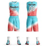 Custom Gradient Fashion Sets Slash Basketball Jersey Fun Gifts