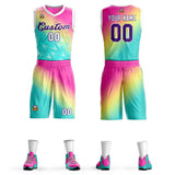 Custom Gradient Fashion Sets Slash Basketball Jersey Fun Gifts