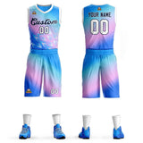 Custom Gradient Fashion Sets Slash Basketball Jersey Fun Gifts