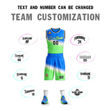 Custom Gradient Fashion Sets Slash Basketball Jersey Fun Gifts