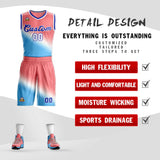 Custom Gradient Fashion Sets Slash Basketball Jersey Fun Gifts
