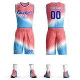 Custom Gradient Fashion Sets Slash Basketball Jersey Fun Gifts
