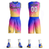 Custom Gradient Fashion Sets Slash Basketball Jersey Fun Gifts